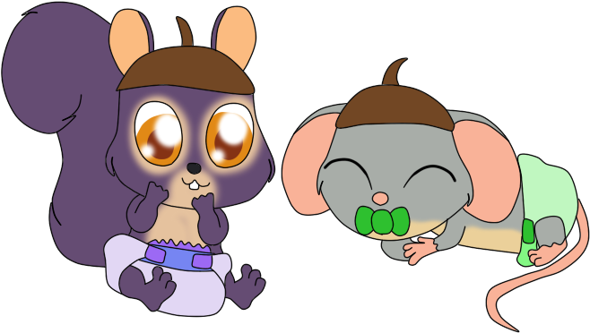 Baby Surly And Buddy - Fan Art (684x443)