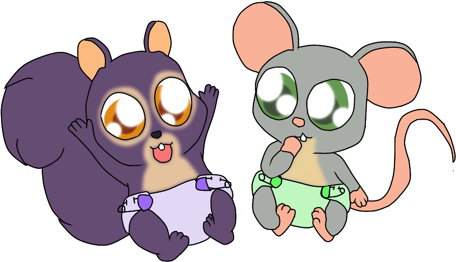 Baby Surly And Buddy - Cartoon (981x573)