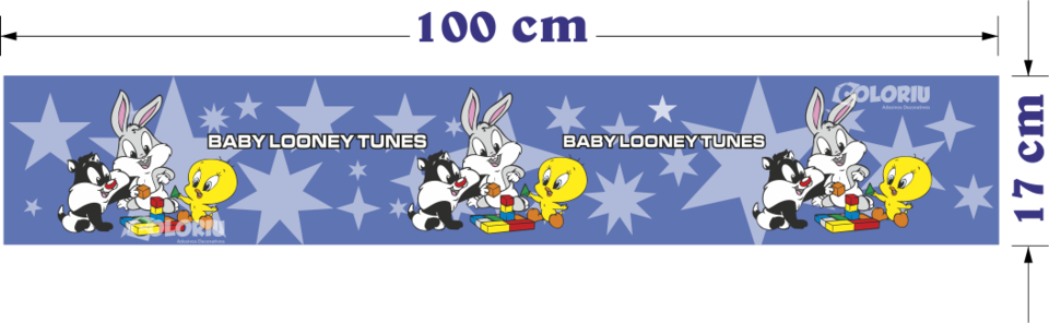 Border Baby Looney Tunes - Cartoon (960x296)