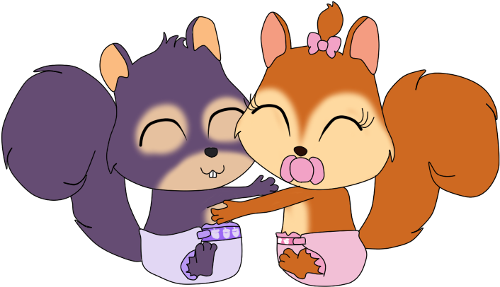 Baby Surly And Andie Hugging - Andie (717x443)