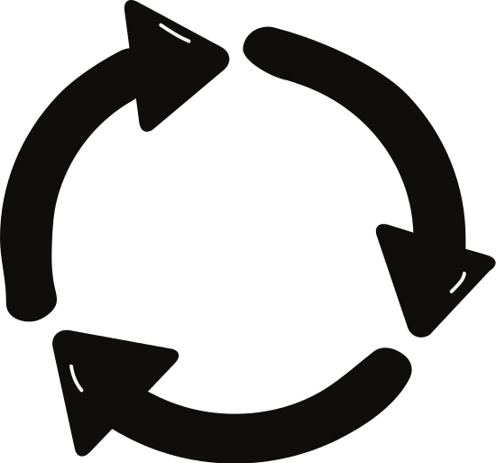 Recycle Ecology Icon - Replay Button Svg (550x513)