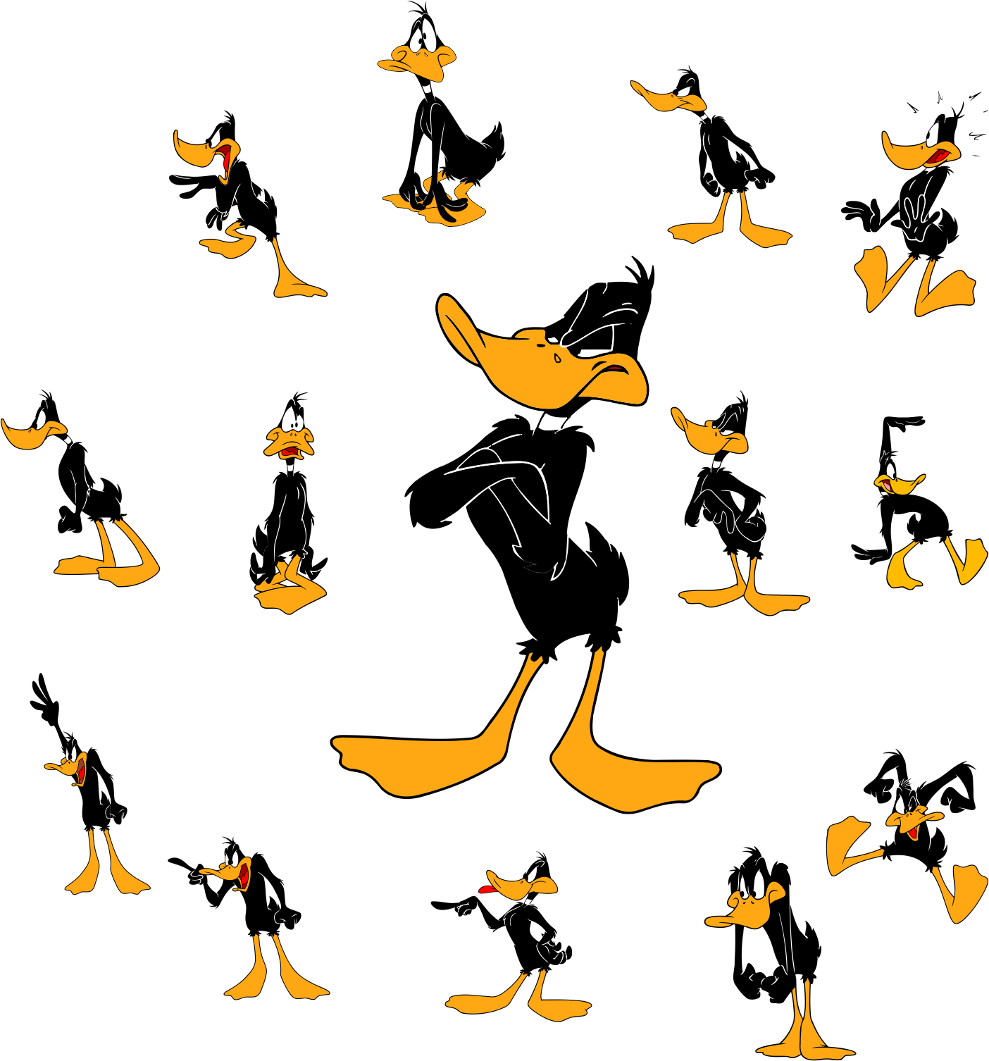 Daffy Duck Characters - Daffy Duck (1404x1506)
