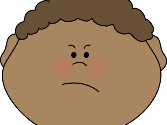 Feeling Clipart Mad - Boy Sad Face Cartoon (640x480)
