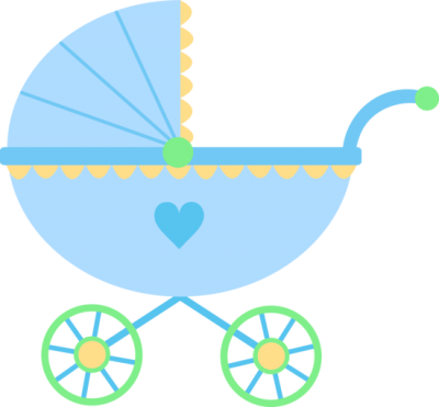 Baby Boy Free Baby Clipart Clip Art Printable And Babys - Cartoon Baby Carriage (400x371)