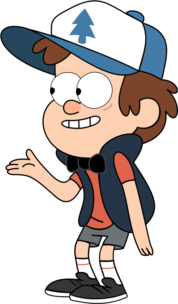 Gravity Falls Cartoon Characters Png Image - Dipper Gravity Falls Png (590x1026)