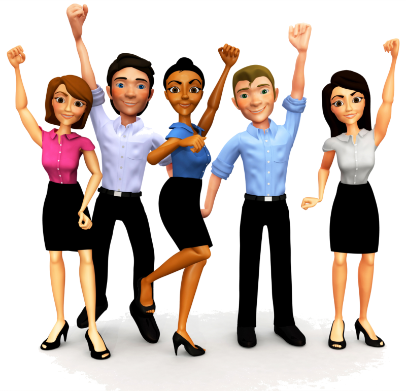 Smiling People Clip Art (800x771)