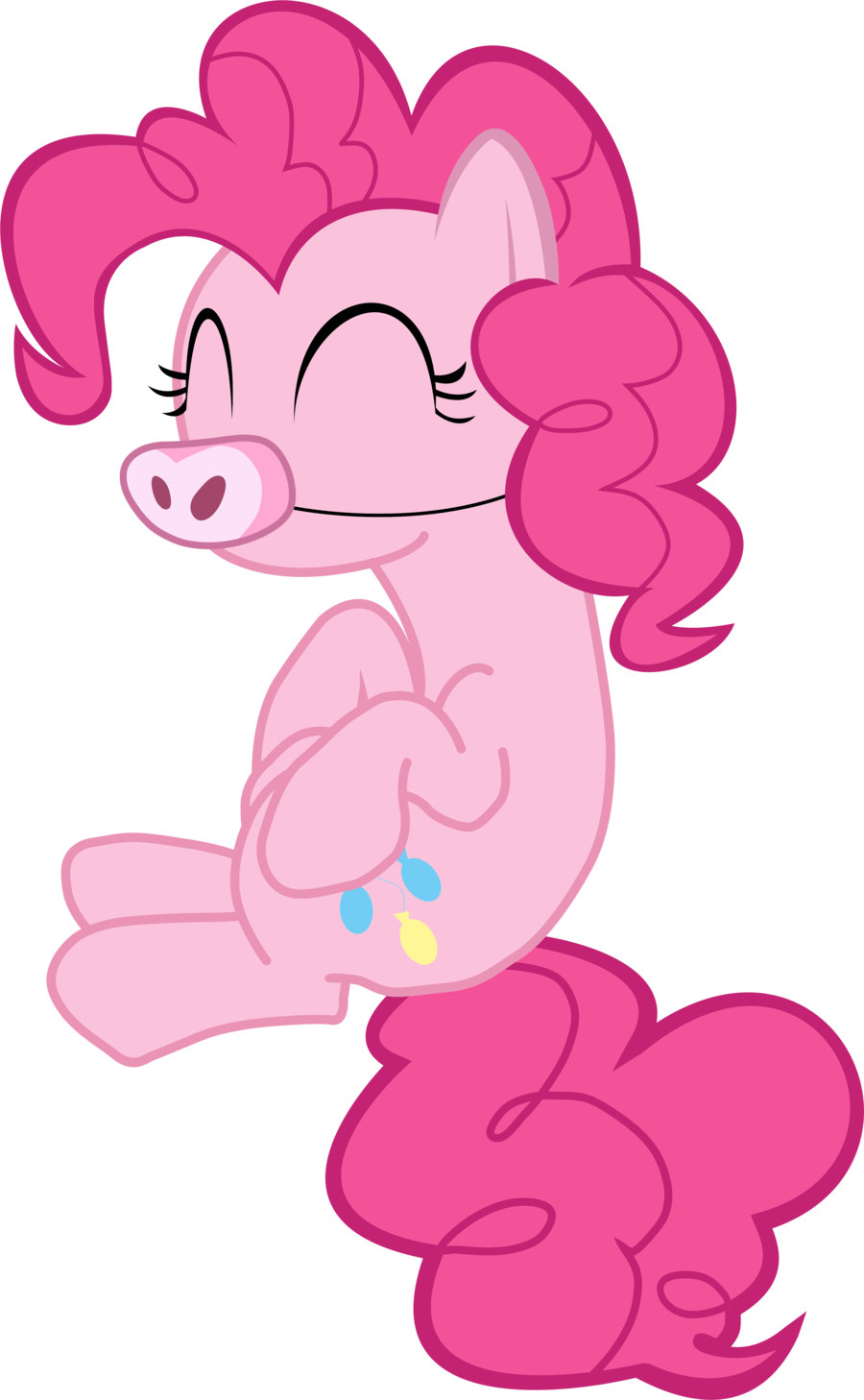 First You Wiggle Your Tail, Oink Oink Oink, Then You - Pinkie Pie As A Pig (900x1458)