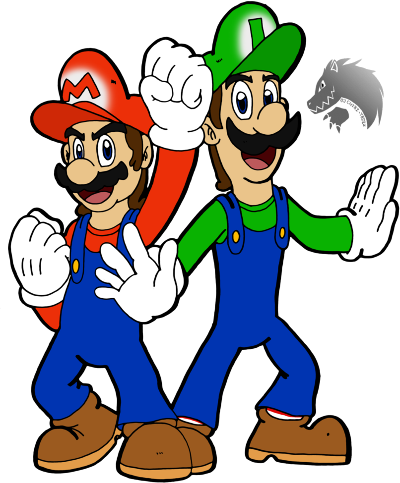 Mario Bros By Chibi-tediz - Drawing (807x990)