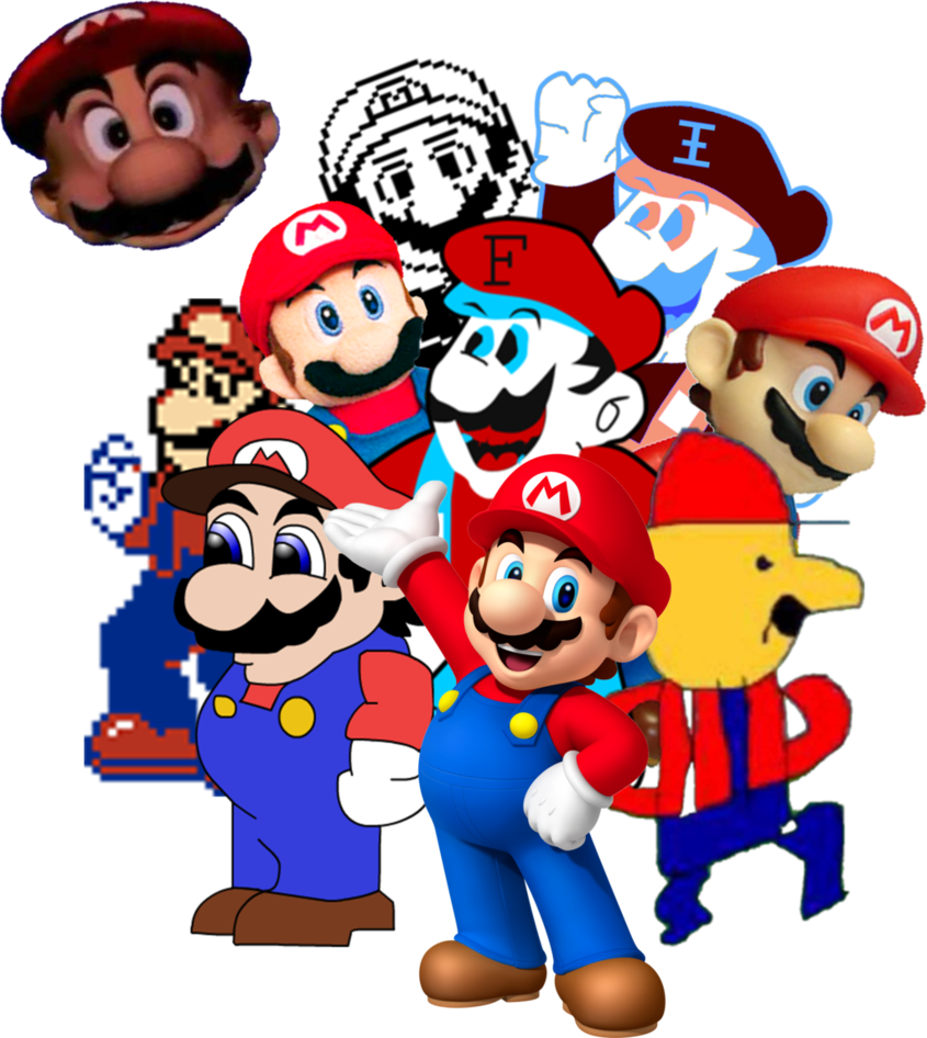 The Many Versions Of Mario By Loleegee2003 - Strassen Des Glücks - Game Console (845x946)