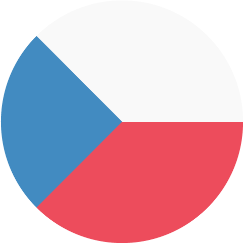 The Czech Republic Flag Vector Emoji Icon - Czech Republic Flag Circle (512x512)