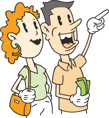 Wherever We Set Up Shop, - Cartoon (430x465)