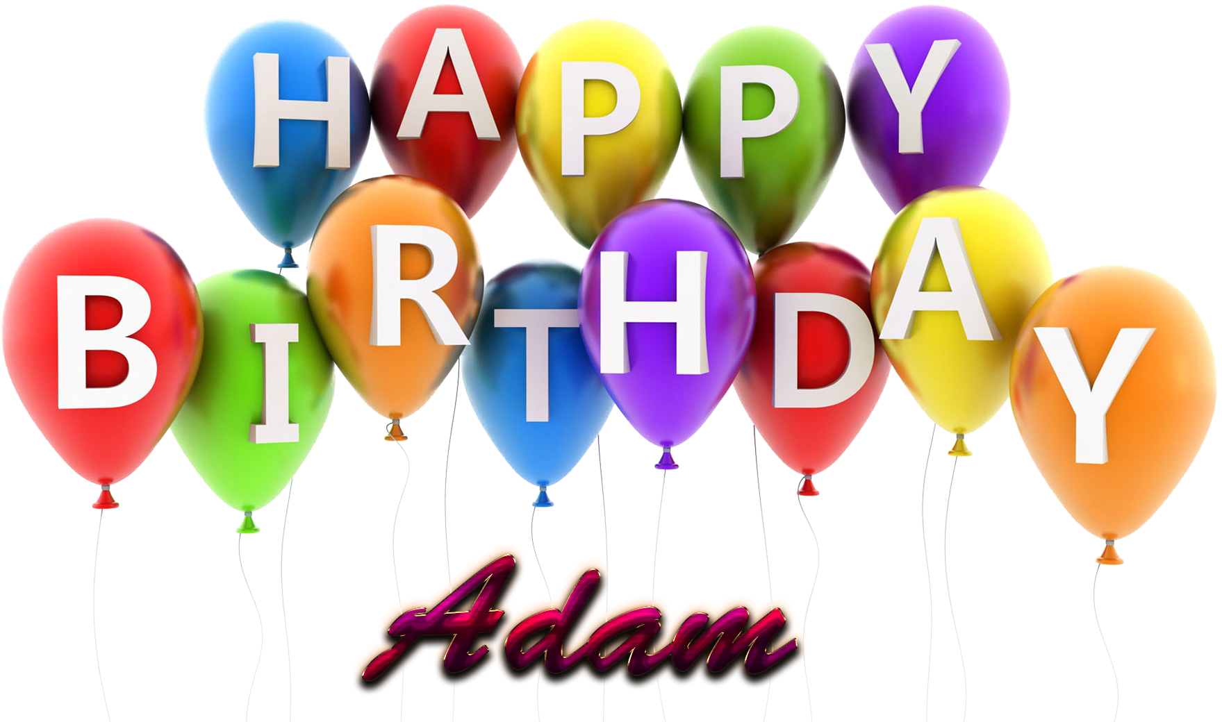 Happy Birthday Balloons Png For Kids - Happy Birthday Aleena (1920x1200)