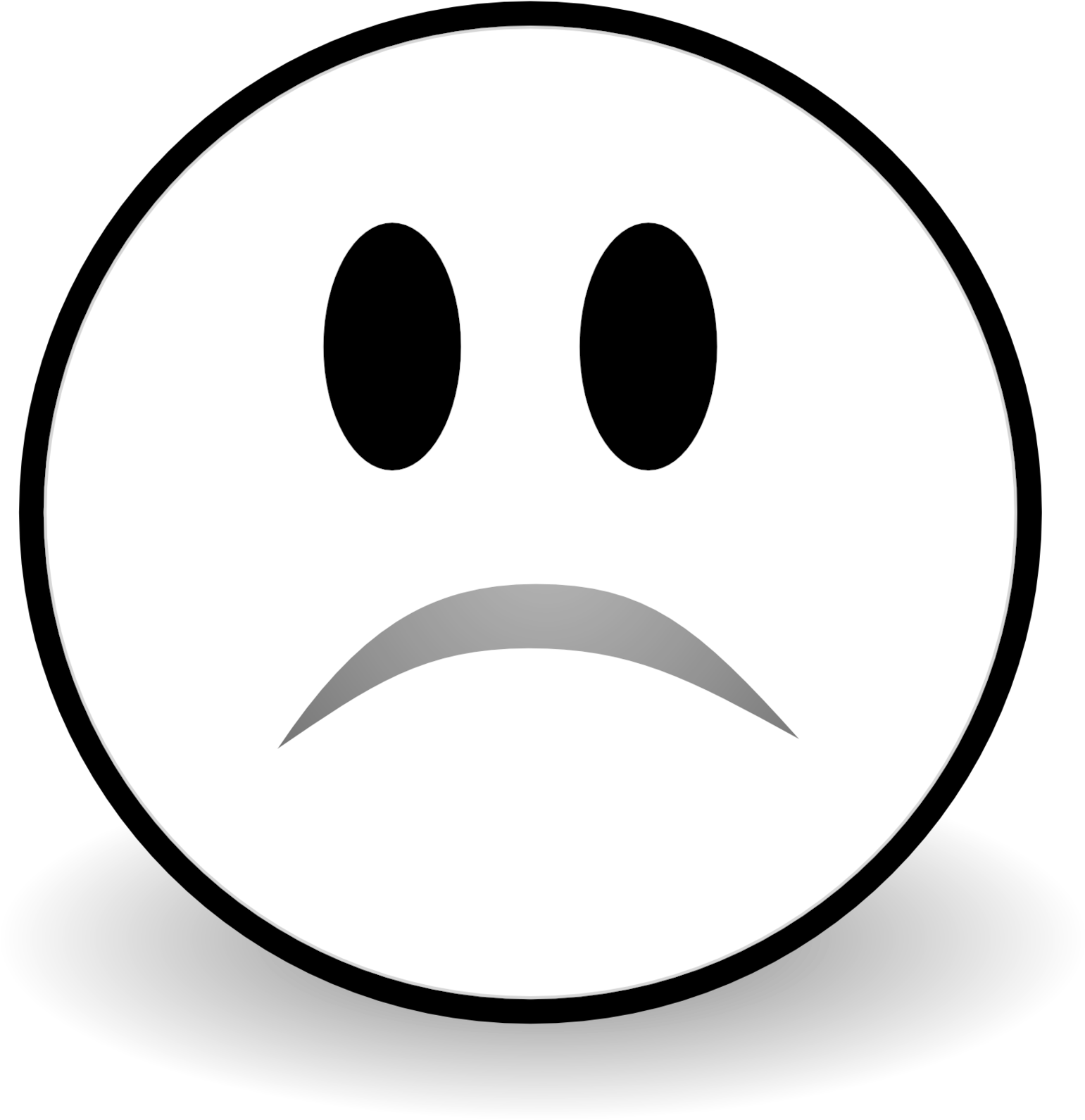 Yellow Cartoon Face Cry Sad Upset Emoji People Emotion - Coloring Picture Of Sad (1880x1880)