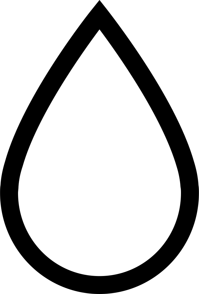 Computer Icons Power Symbol Clip Art - Black And White Rain Drop (662x980)