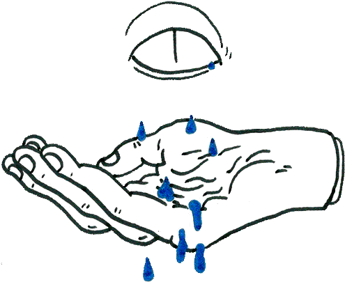 Cry Cartoon Blue - Crying Eye Transparent Gif (500x460)