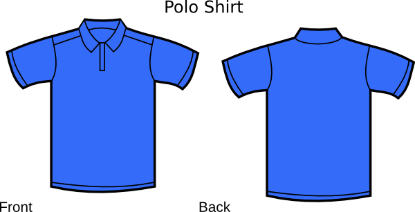 Blue Polo Shirt Svg Clip Arts 600 X 307 Px - Bathing Ape Camo T Shirt (600x307)