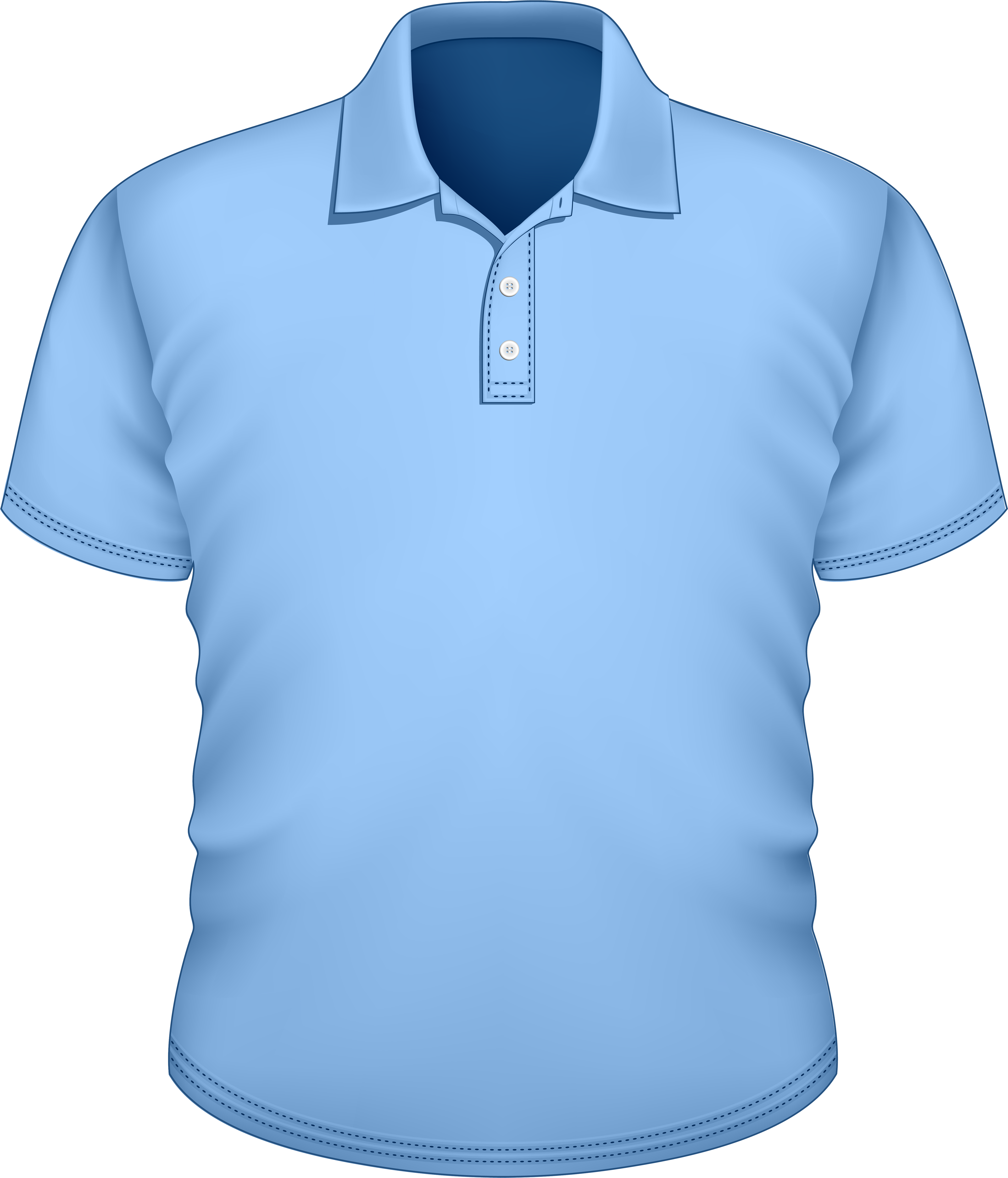 Male Blue Shirt Png Clipart - T Shirt Png Stock (4270x5000)