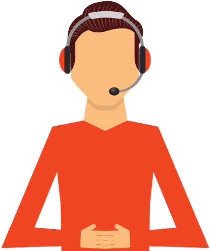 Call Center Employee Isolated Icon Design - Free Templates Powerpoint Call Center (527x550)