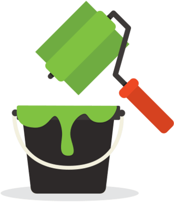 Graphic Logo Designing Service Themaverickspirit - Painters Logo (555x432)