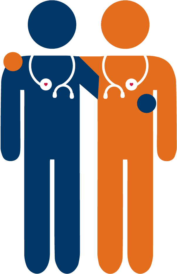 A Drawing Of Two Doctors Collaborating For Tufts Medical - Massachusetts (917x959)