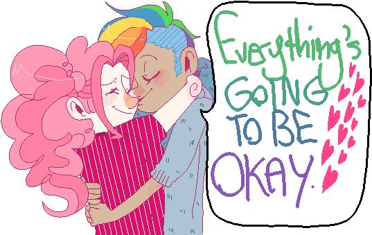 Stevetwisp, Crying, Humanized, Lesbian, Pinkiedash, - Cartoon (554x347)