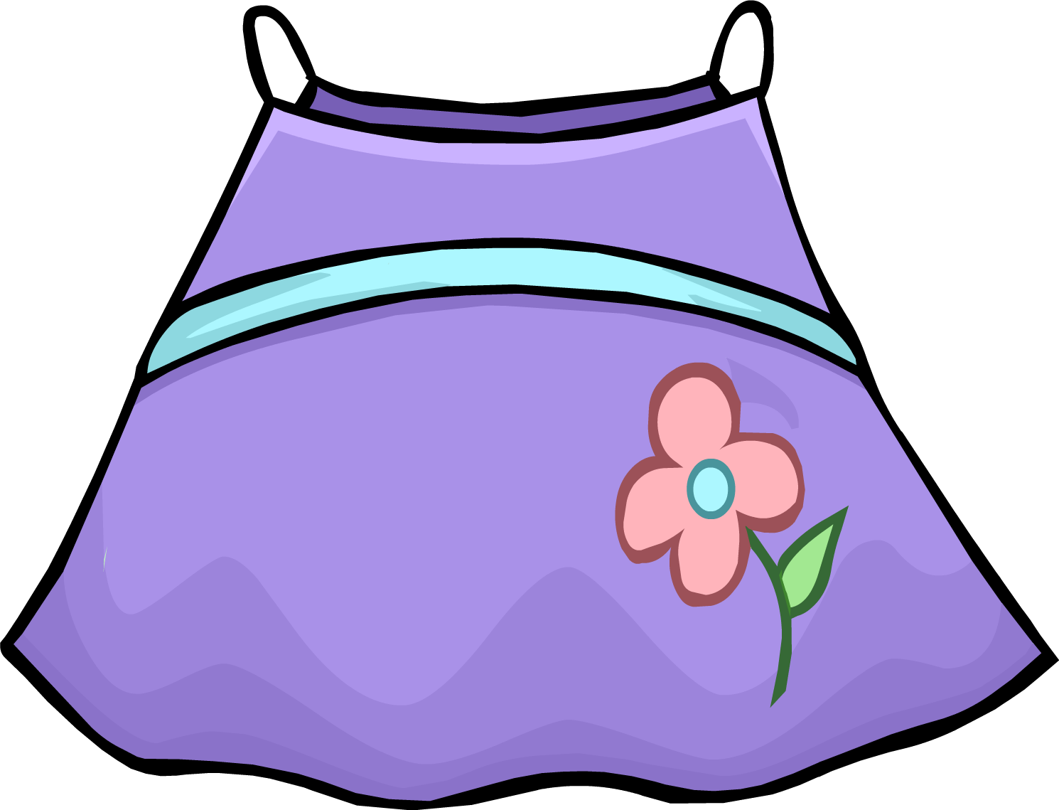 Purple Spring Dress Clothing Icon Id 4189 - Club Penguin Rare Clothes (1490x1139)