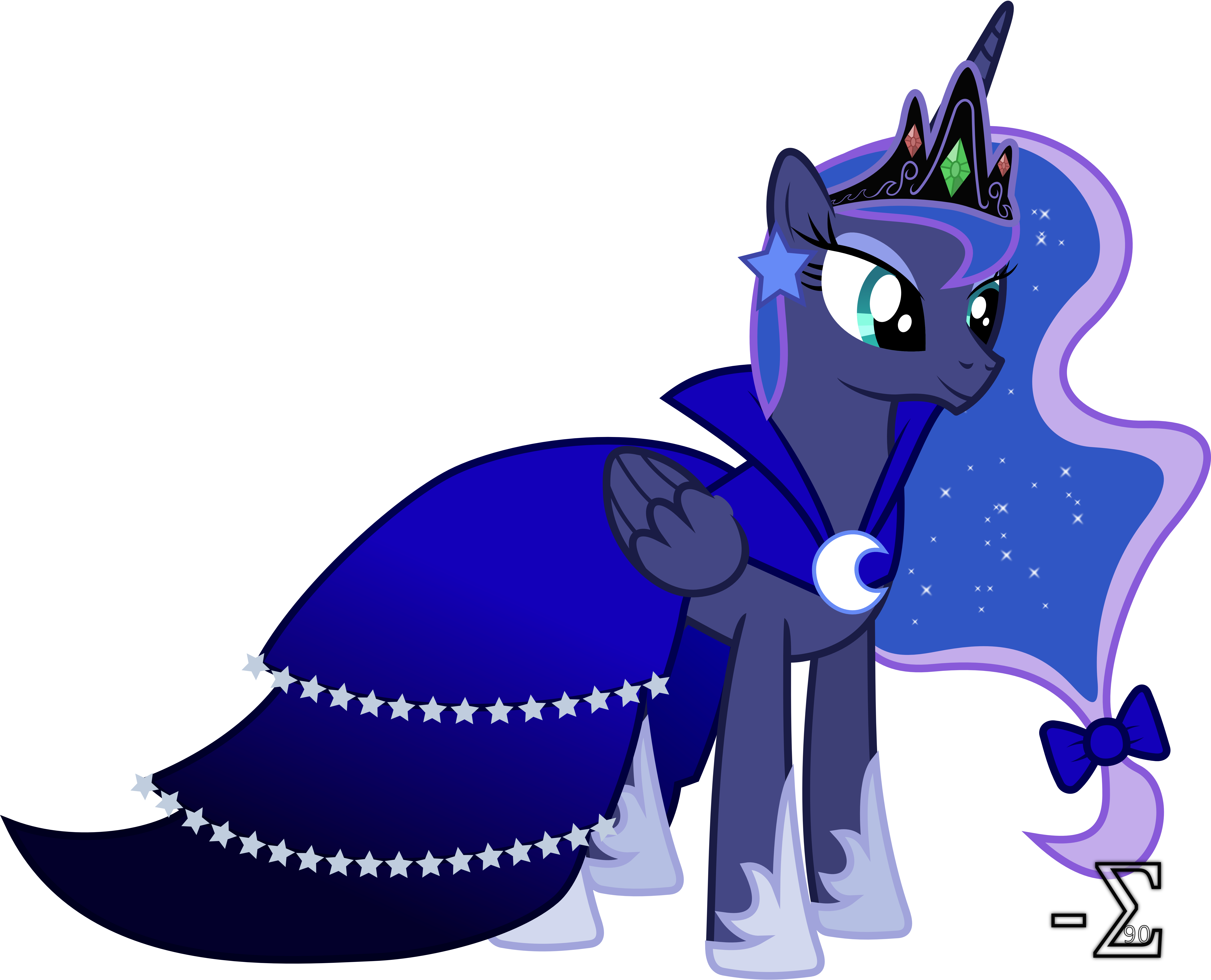 Princess Luna's Gala Dress By 90sigma Princess Luna's - My Little Pony Princess Luna Dress (6970x5640)