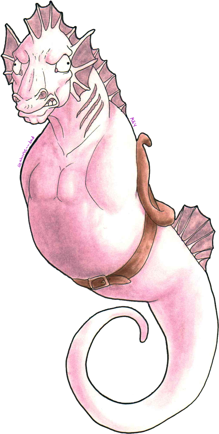Get On Son By Seahorse Dad - Art (900x1676)