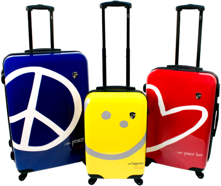 Heys Usa Peace Love World Luggage - Peace Love World Suitcase (490x407)