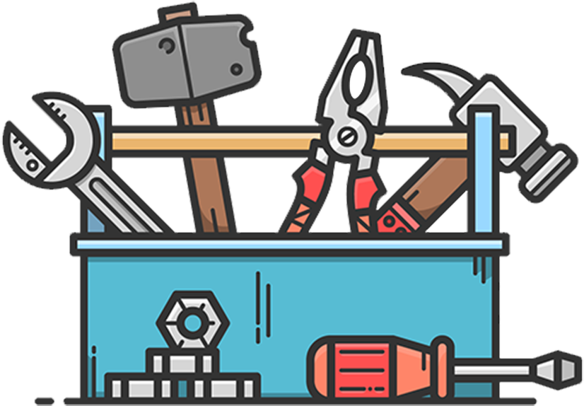 Life Hack Search Engine Optimization Android Application - Toolbox Illustration (1333x1000)