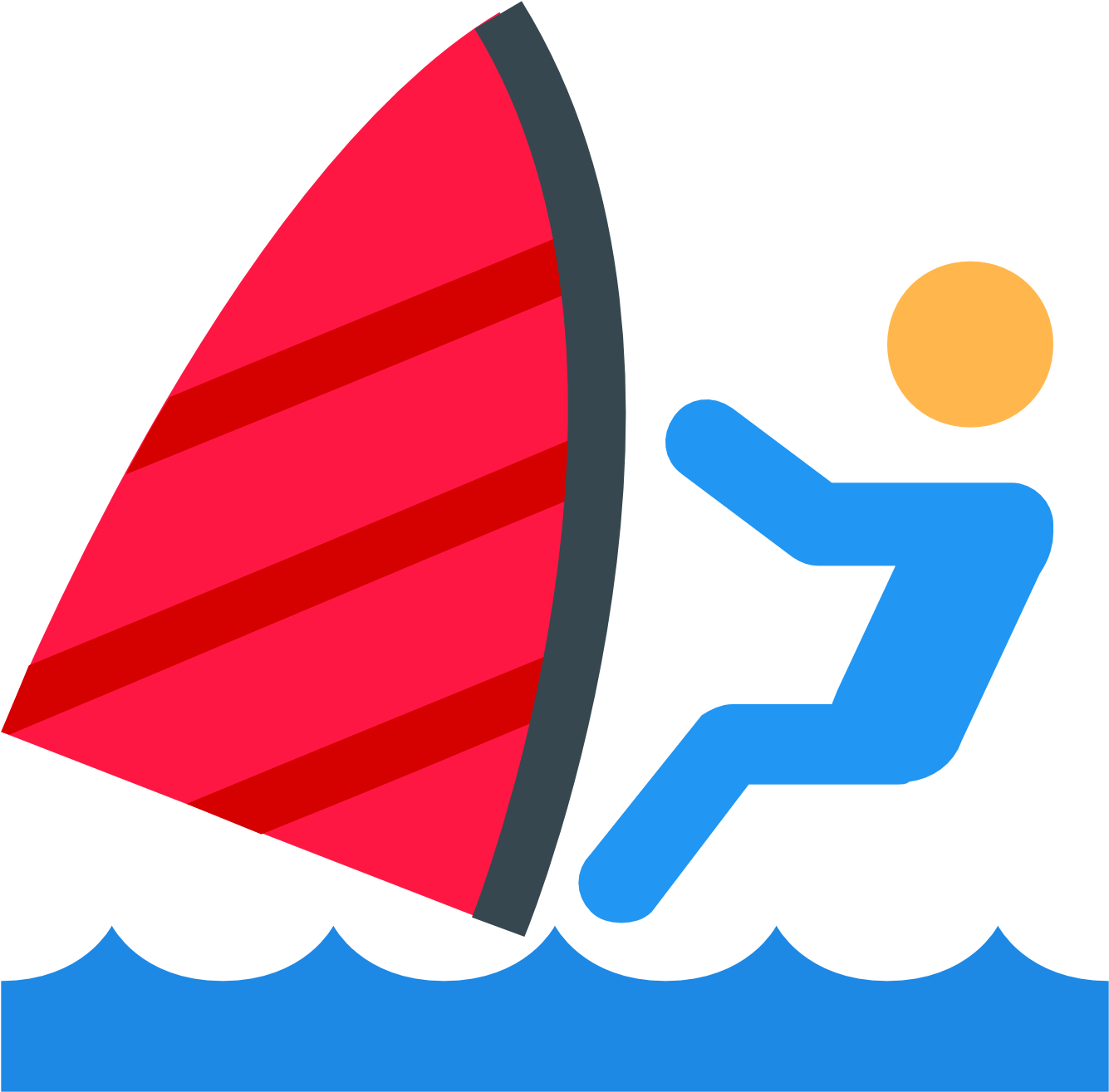 Crossword Quiz Movies Music Game - Windsurfing Icon (1600x1600)