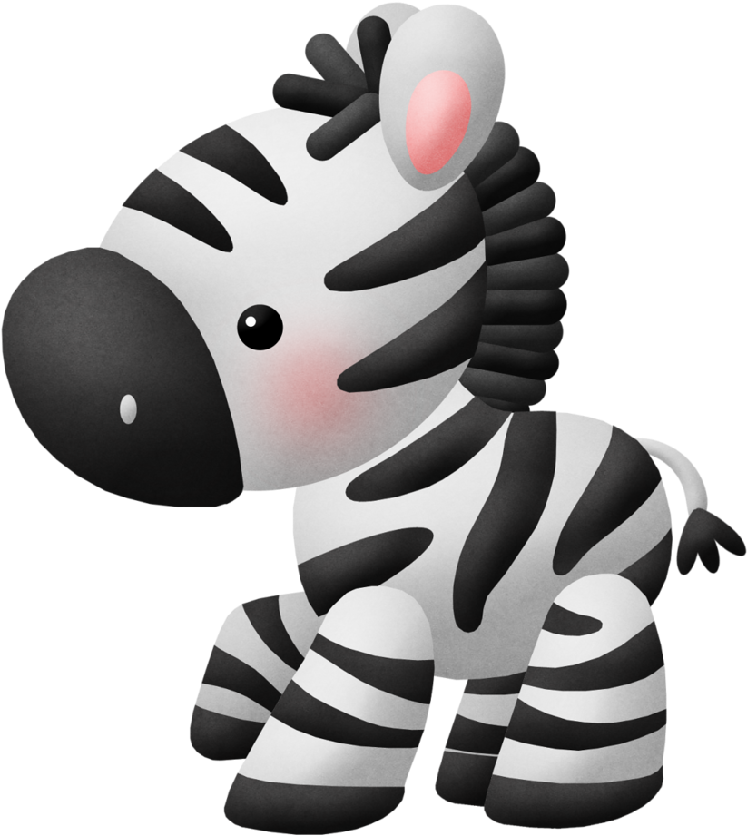B *✿* Safari - Zebra Bebe Animada (864x1024)