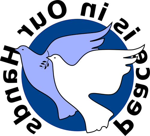 Peace Is In Our Hands Sign Vector Image - Kurt Wagner (500x453)