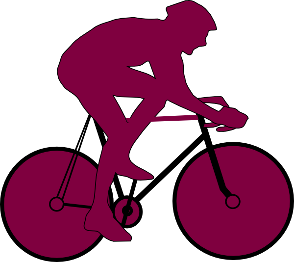 This Free Clip Arts Design Of Purple Cyclist Icon - Cycling (600x534)