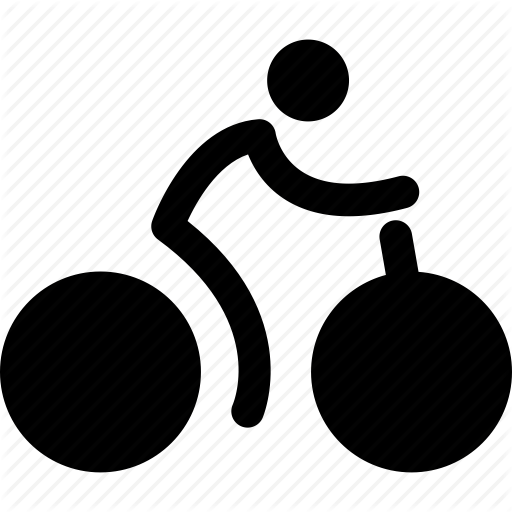 Cycling Clipart Pedal - Riding Bike Icon Png (512x512)