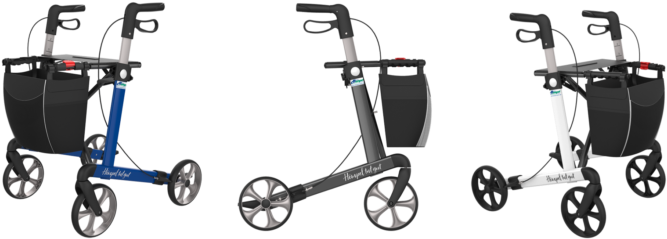 Rollator Hempeltutgut - Rehasense Leichtgewicht Rollator Server, Braun, M (1000x292)