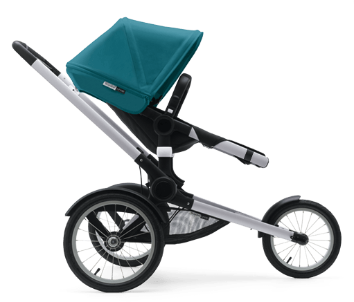 Eingebaute Federung - Bugaboo Runner Seat, Petrol Blue (510x510)