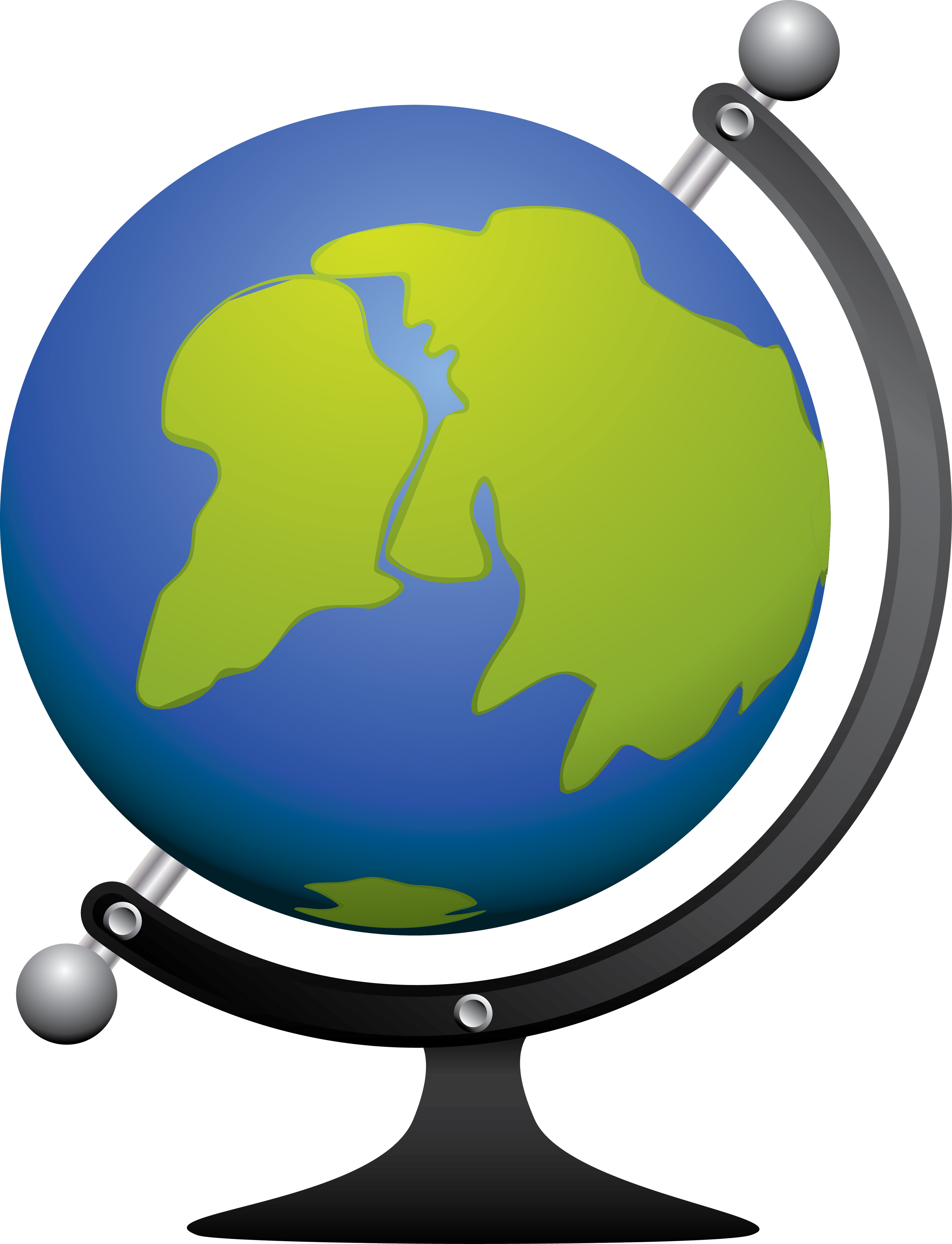 Клипарт School Globe Vector - Png Globe Animation (3369x4400)
