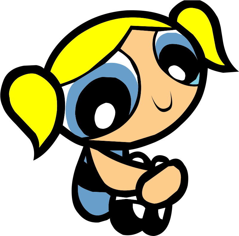 Powerpuff Girls Blossom And Bubbles - Bubbles Powerpuff Girls Hair (800x800)