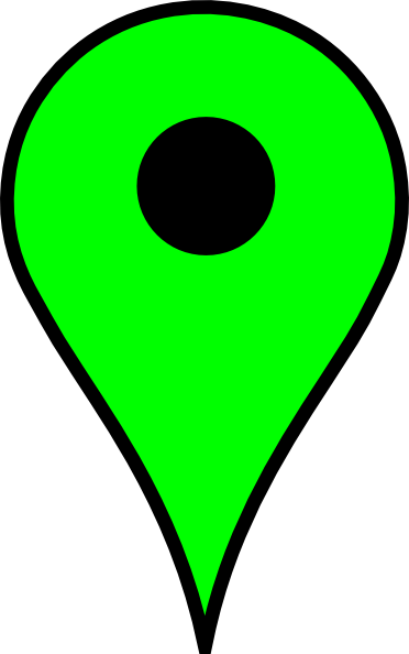Map Pin Green Hi - Green Map Pin Png (372x594)