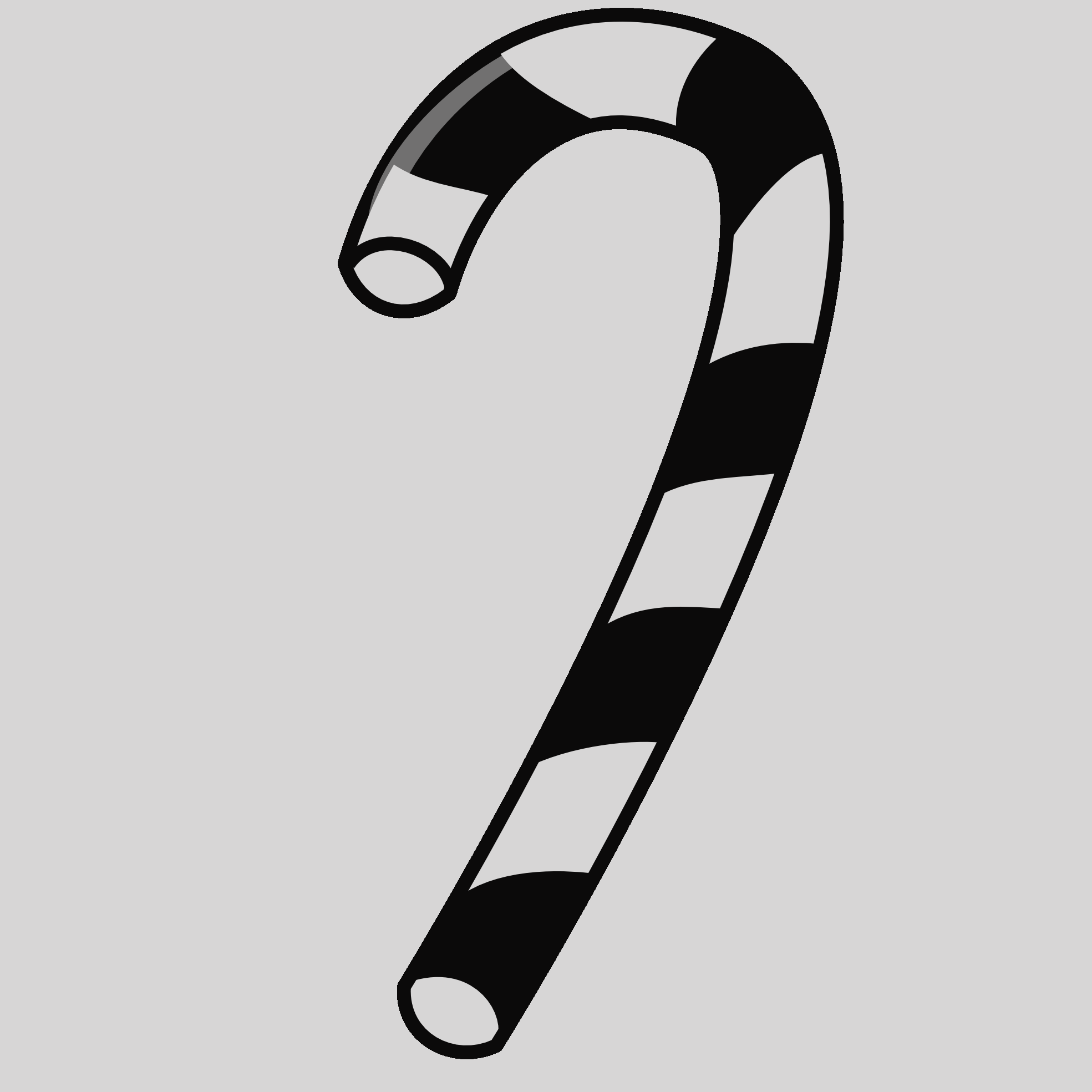 Free Christmas Clip Art Black And White Black And White - Candy Clip Art (1969x1969)