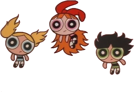 Powerpuff Girls Bubbles Buttercup Blossom Transparent - Powerpuff Girls (500x375)