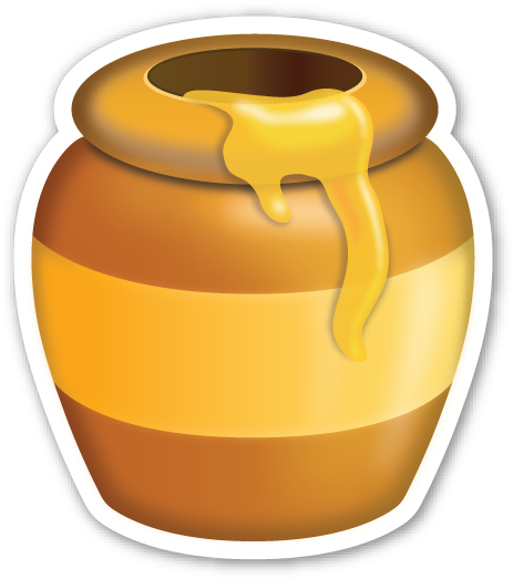 Coolest Honey Clipart Objects - Honey Jar Cartoon (470x528)