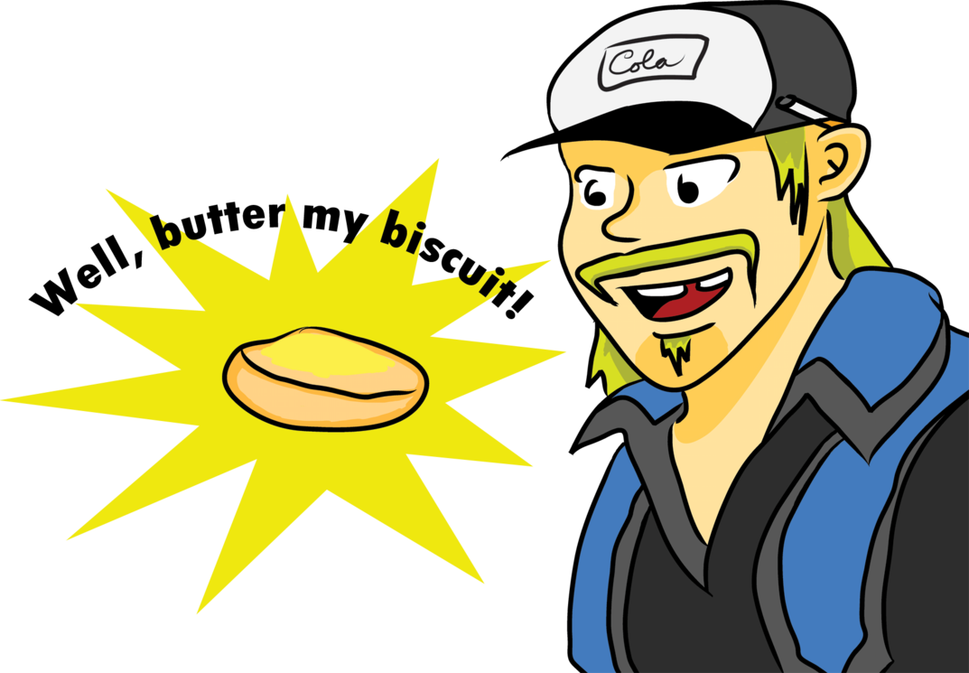 Well Butter My Biscuit By Darkravage - Cartoon (1073x745)
