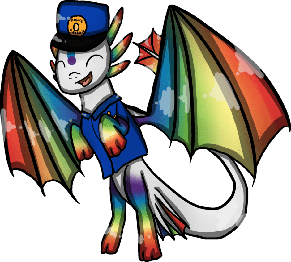 Police Dragon Colorido By Babywitherboo On Deviantart - Dragon Police Cartoon (941x849)