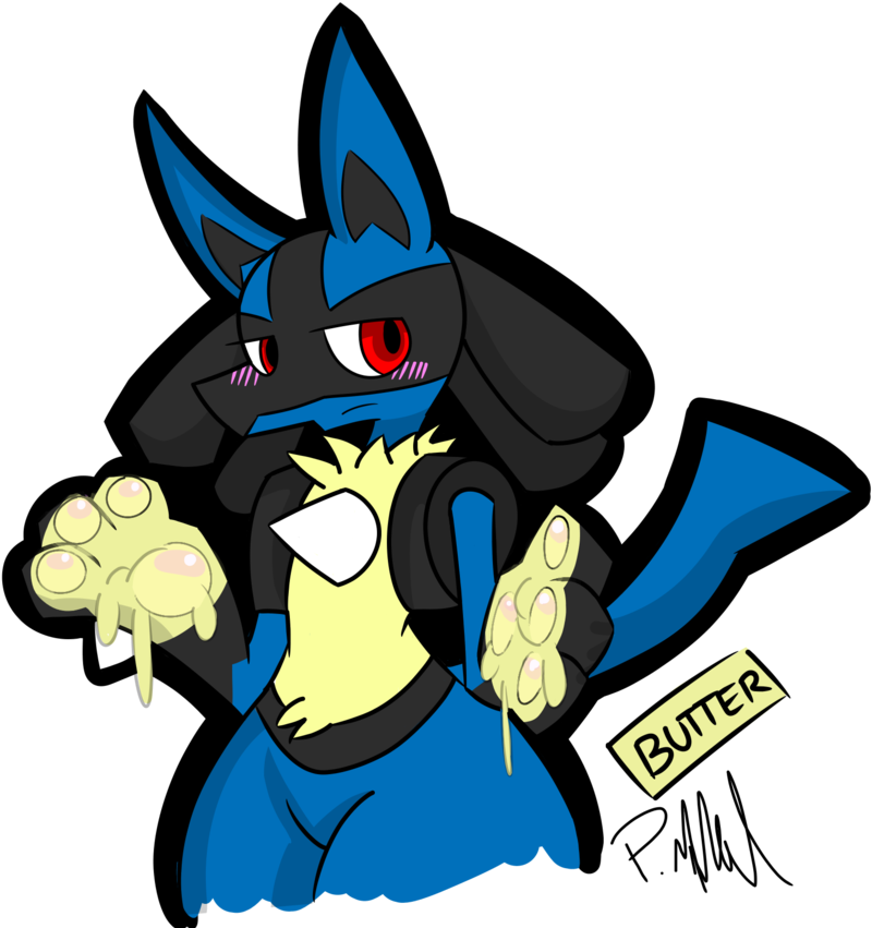 Lucario's Cute Paws And Butter 2 By Thekingofilluisons - Lucario (924x864)