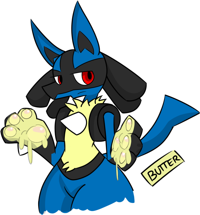 Lucario's Cute Paws And Butter 3 By Thekingofilluisons - Cute Lucario (924x864)