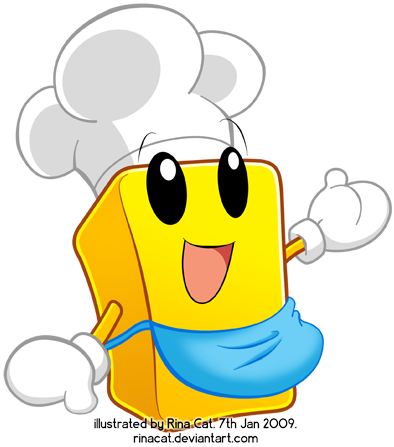 Butter Mascot Design 1 By Rinacat - Mascot (400x455)