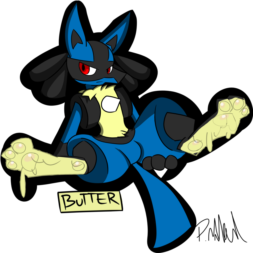 Lucario's Cute Paws And Butter - Lucario (902x886)