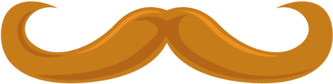 Blonde Hipster Mustache - Mustache Transparent (512x512)